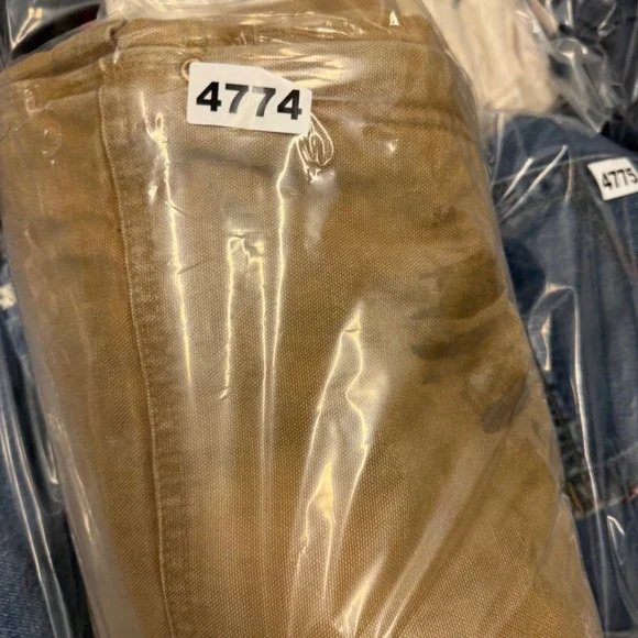 Carhartt R02 BRN Duck Bib Overalls Brown Quilt Lined Double Knee Mens 50x30 - Picture 6 of 6